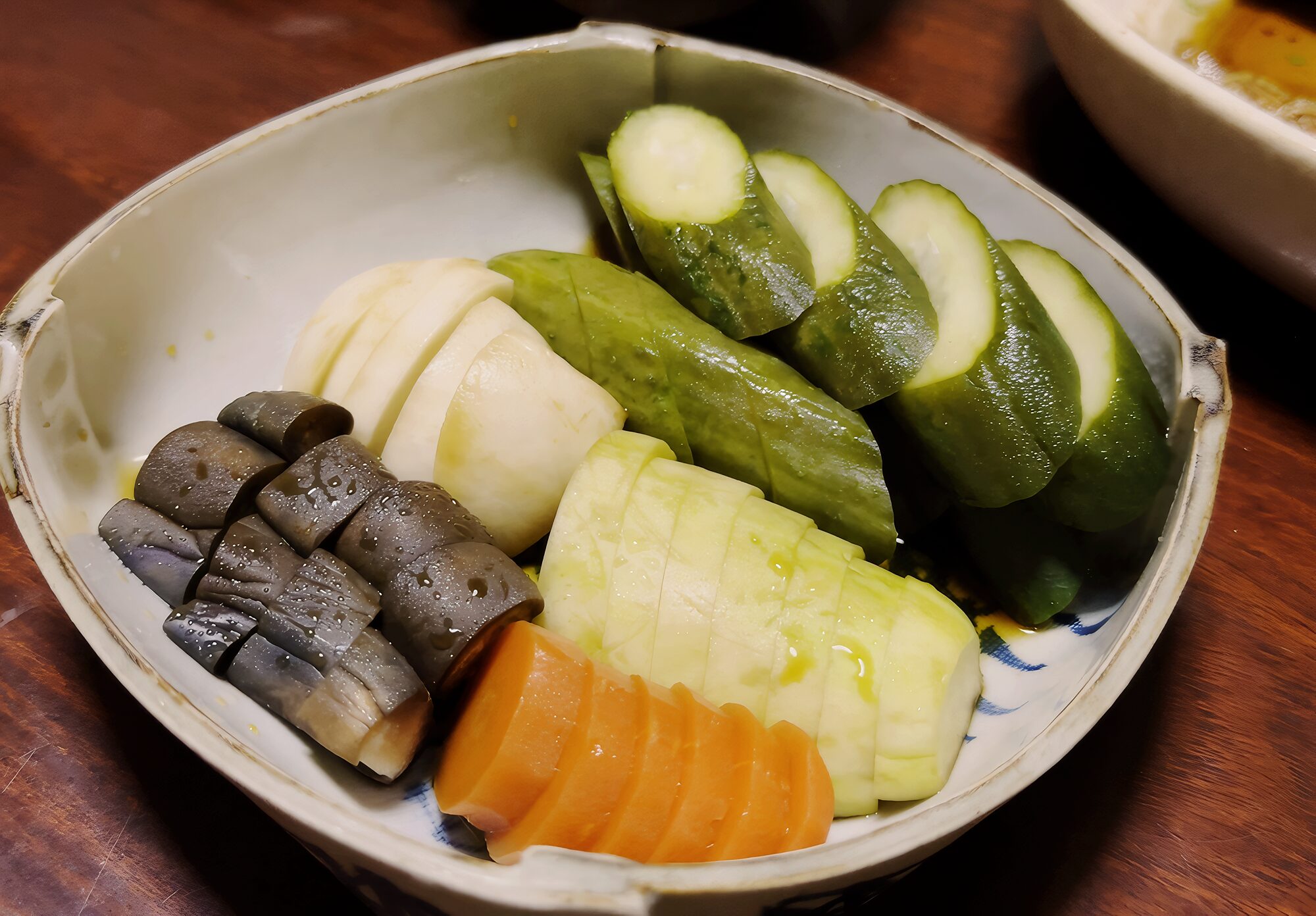 香川県ひさご亭のお漬物の写真