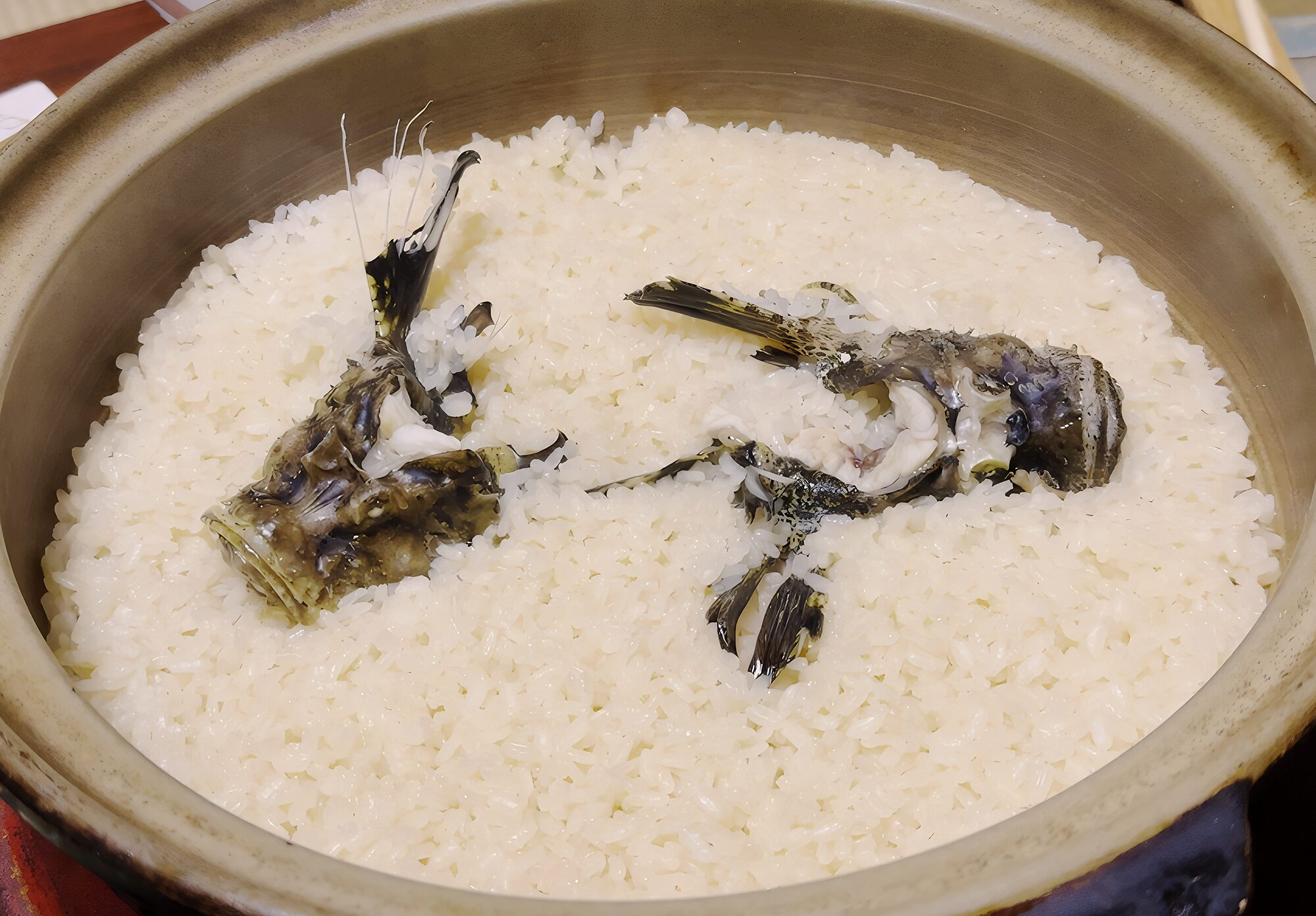 香川県ひさご亭の虎魚ご飯の写真その１